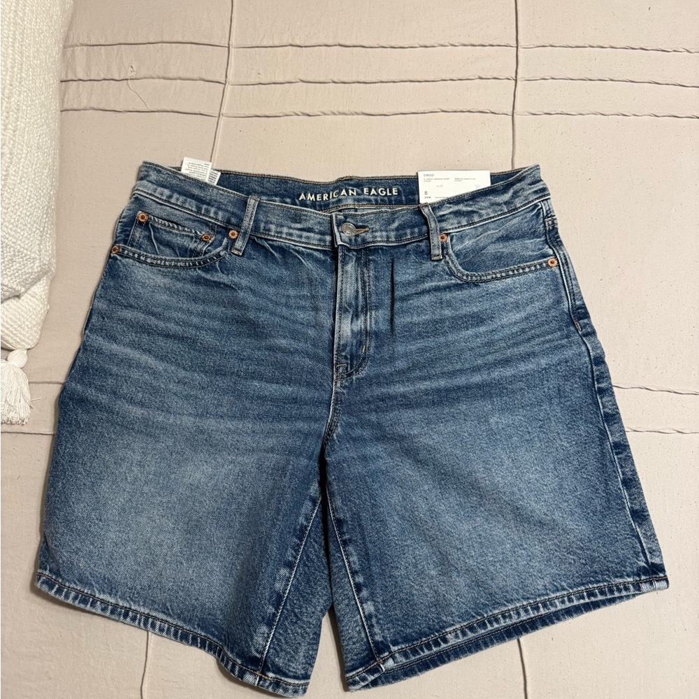 American Eagle Outfitters Dark Blue Jean Shorts